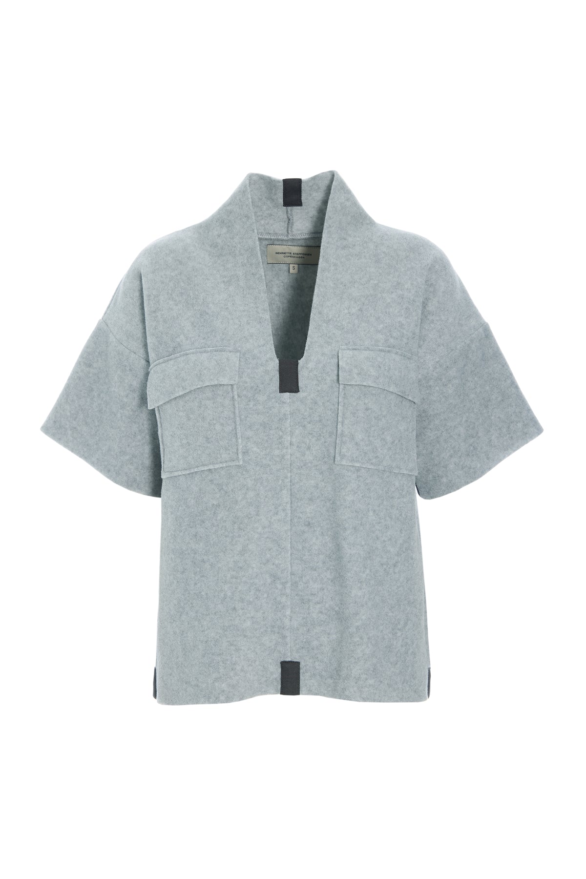 HENRIETTE STEFFENSEN COPENHAGEN BLUSE - 1374 BLUSER LIGHT GREY 876