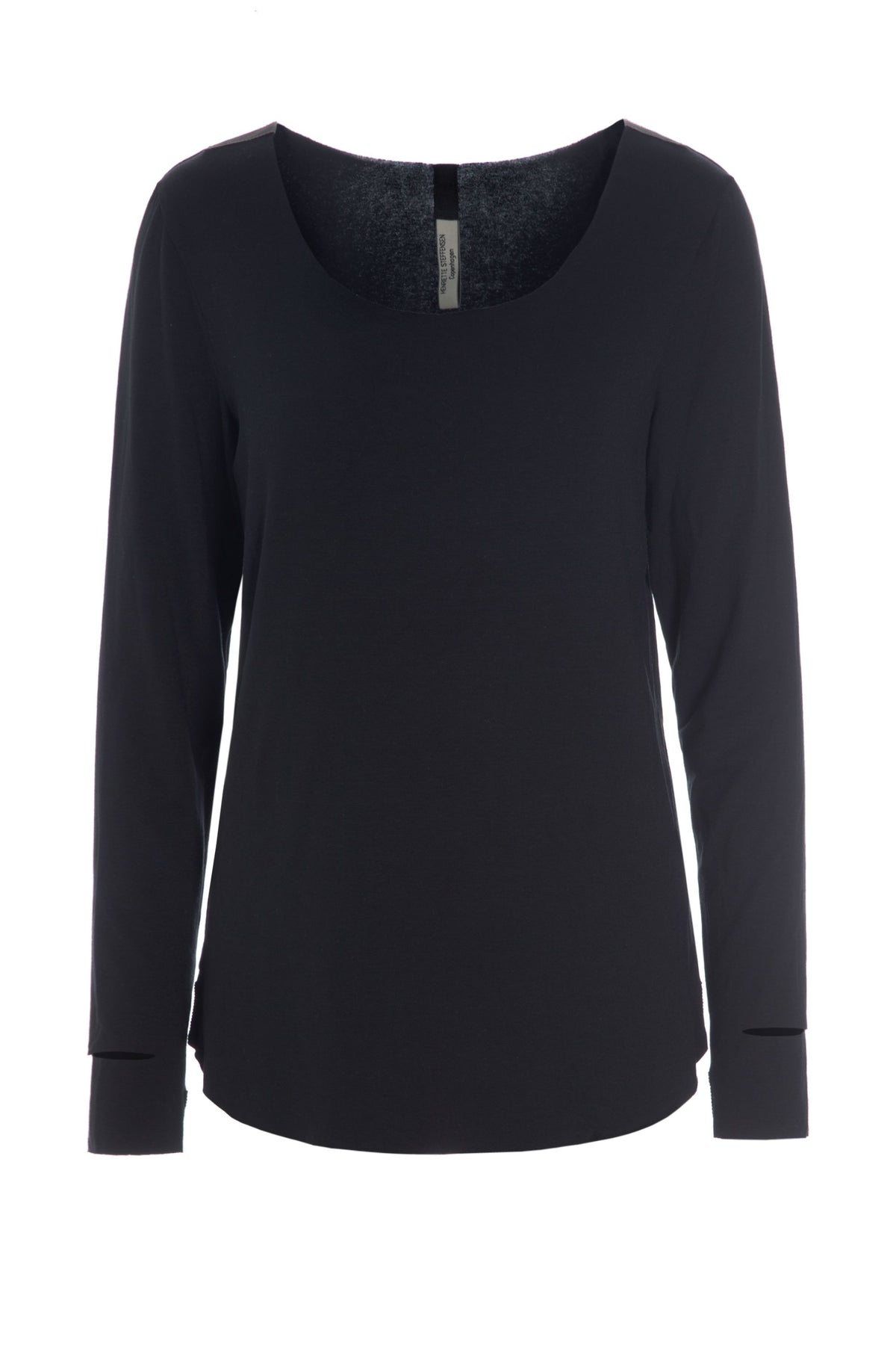 HENRIETTE STEFFENSEN COPENHAGEN YOGA BLUSE - 96042 BLUSER jersey YOGA BLACK 900