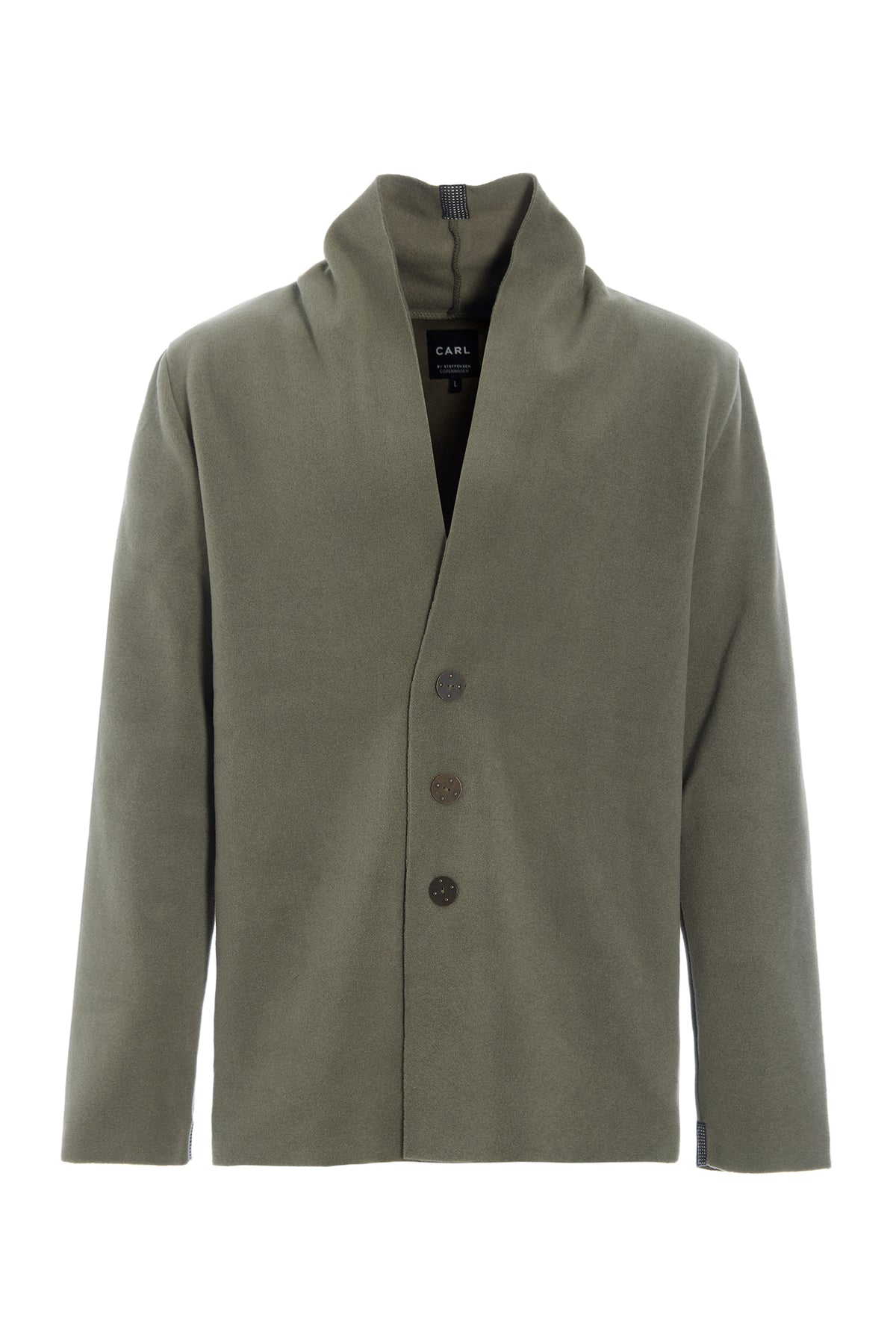 CARL BY STEFFENSEN COPENHAGEN CARDIGAN - 1034C CARDIGANS DUSTY GREEN 609
