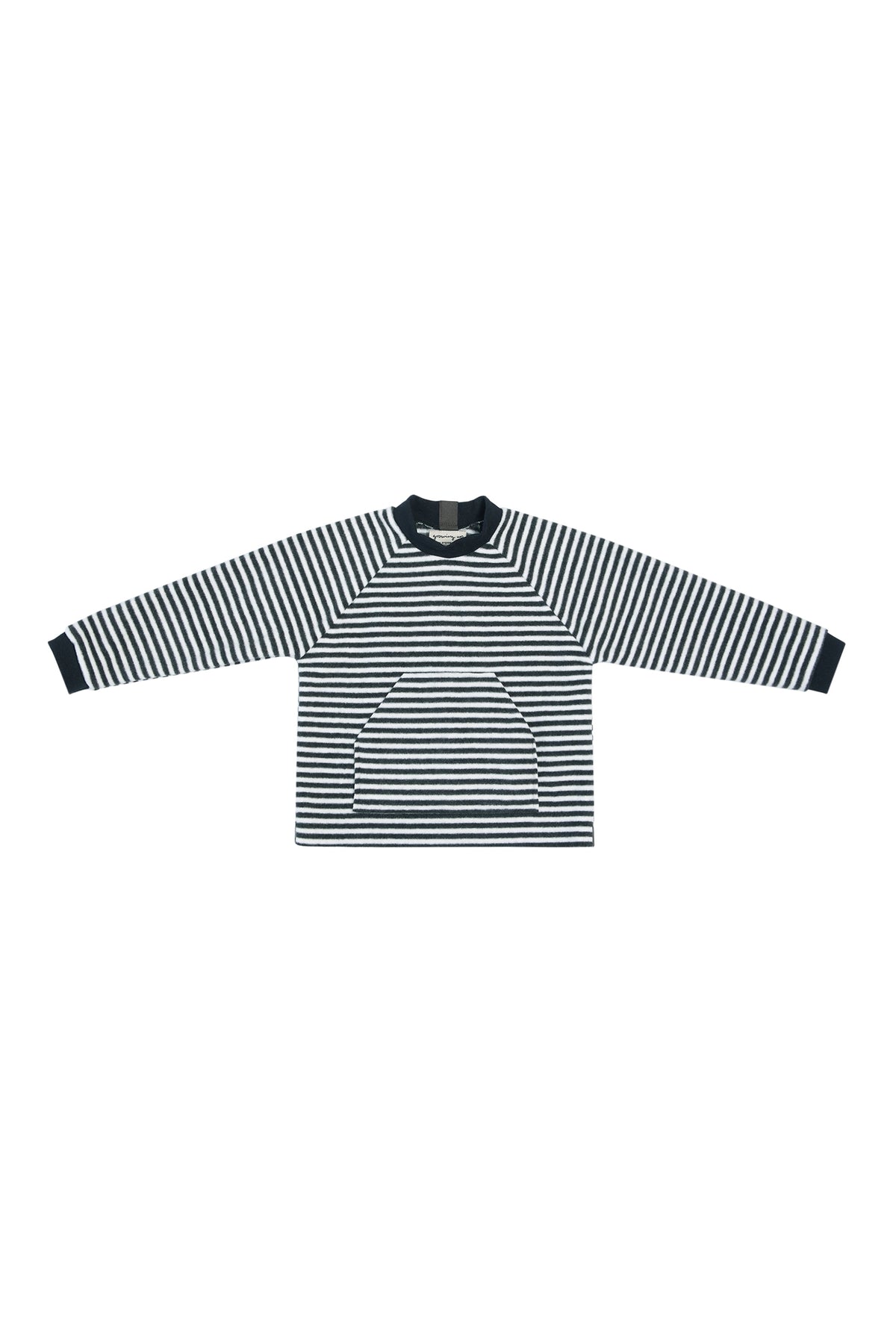 GROWING UP FLEECE BLOUSE POCKET CHILD - 109 GU BLUSER STRIPES B&W 673
