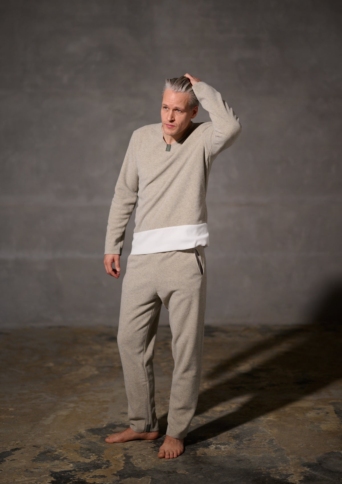 CARL BY STEFFENSEN COPENHAGEN JOGGINGHOSE HERREN - 1017C BUKSER SAND 805
