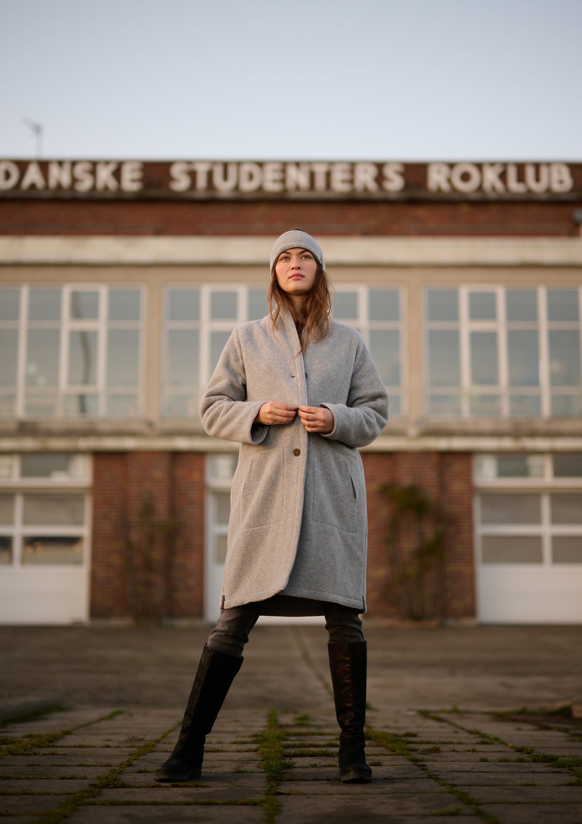 HENRIETTE STEFFENSEN COPENHAGEN MANTEL DOPPELSCHICHT - 7165 COATS LIGHT GREY 876