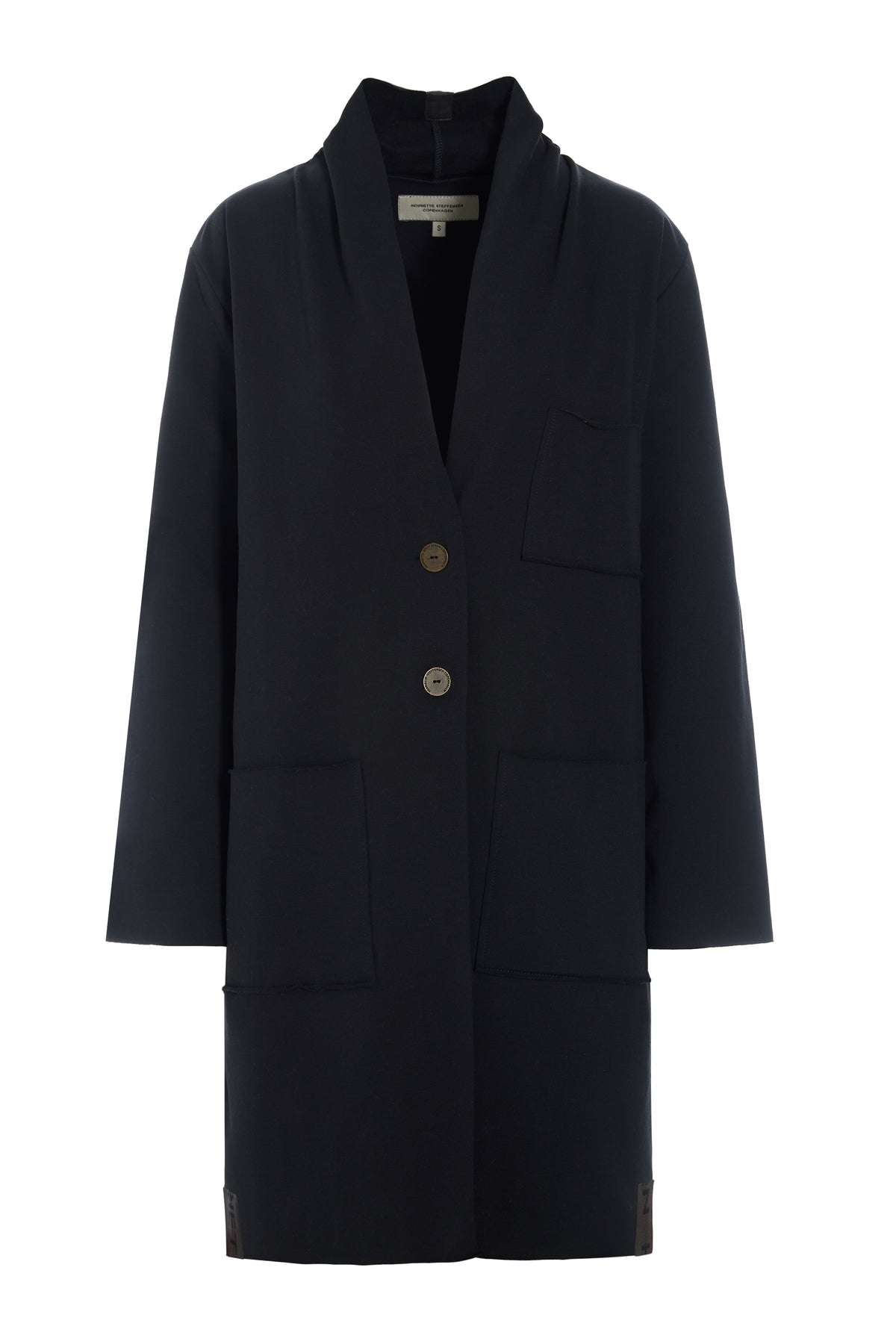 HENRIETTE STEFFENSEN COPENHAGEN OVERSIZE BLAZER - 77005 CARDIGANS BLACK 900