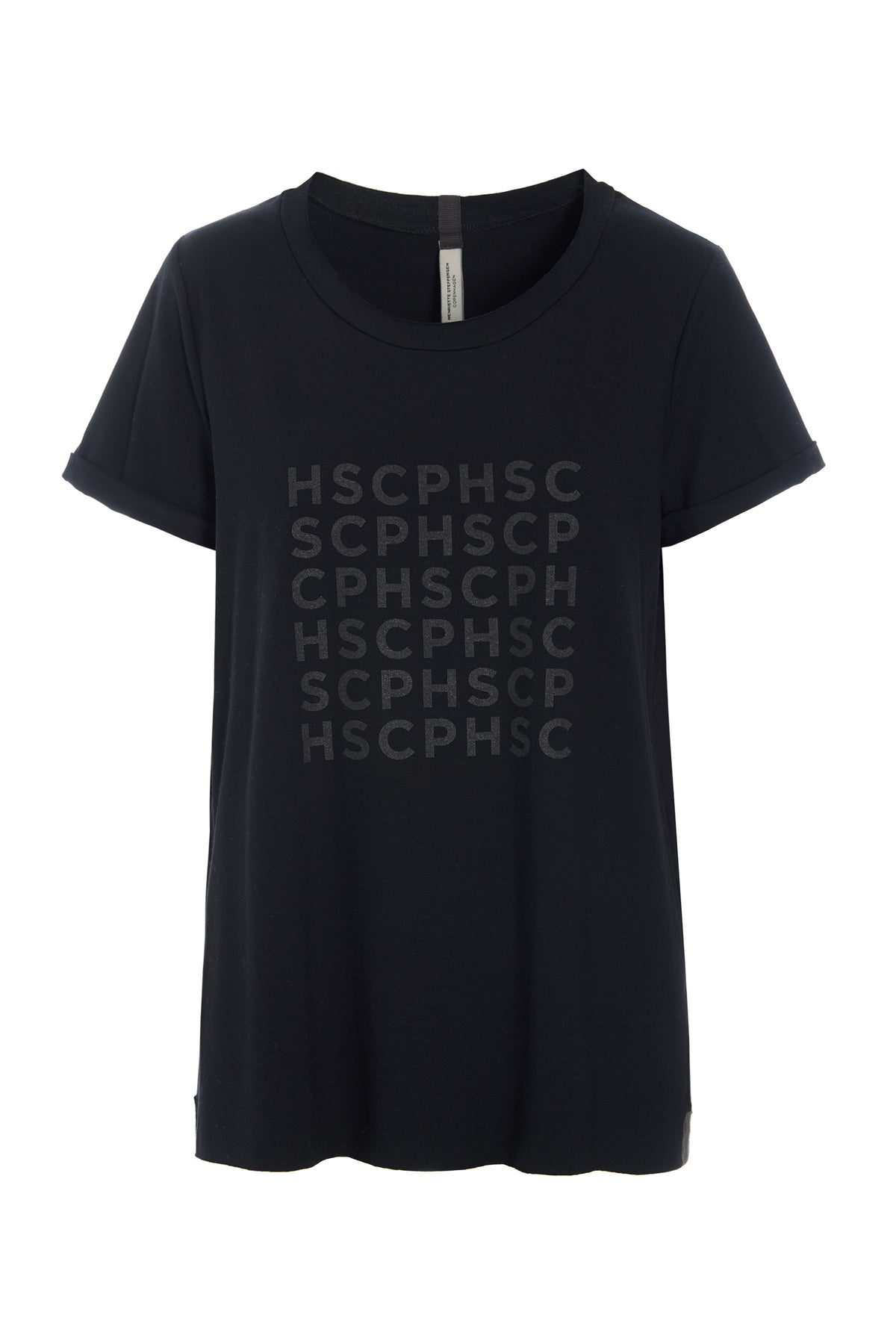 HENRIETTE STEFFENSEN COPENHAGEN T-SHIRT LOGO PRINT - 96107 T-SHIRTS BLACK 900