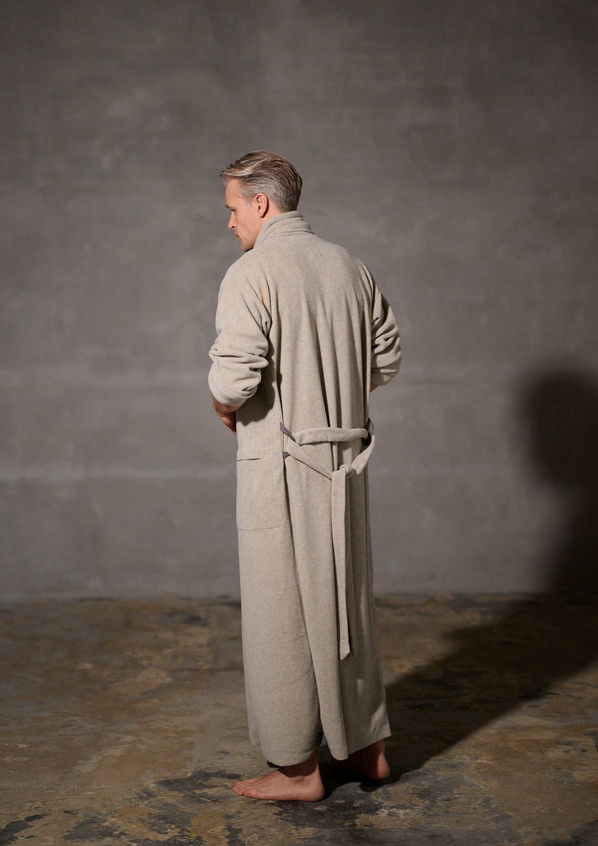 CARL BY STEFFENSEN COPENHAGEN BADEMÄNTEL HERREN MAXI - 1009C MAXI BATHROBES SAND 805