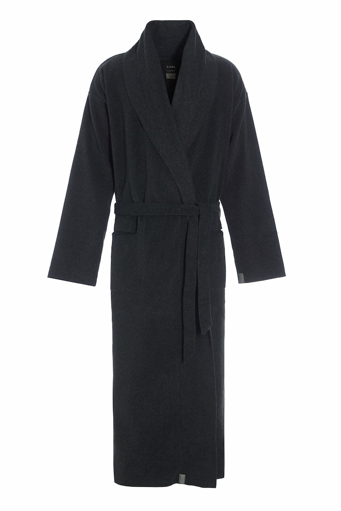 CARL BY STEFFENSEN COPENHAGEN BADEMÄNTEL HERREN MAXI - 1009C MAXI BATHROBES SOFT BLACK 914