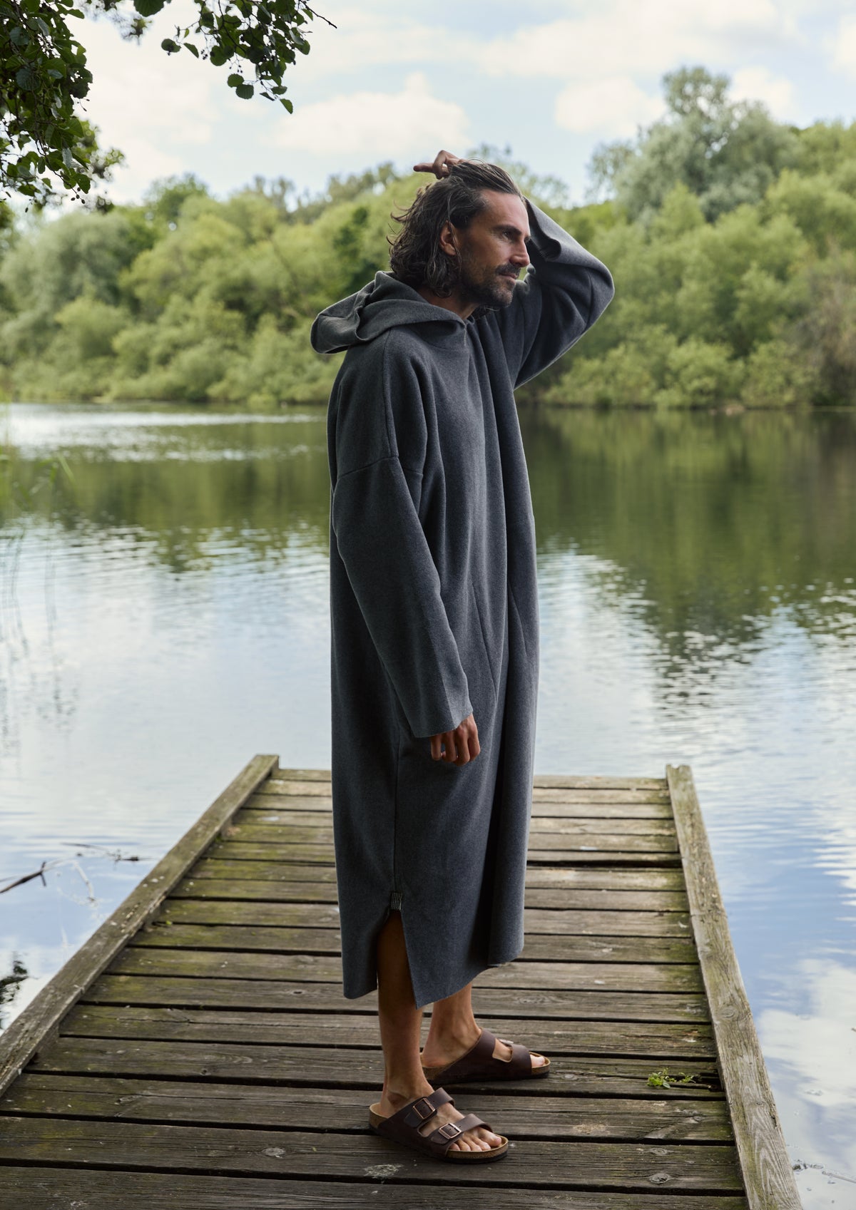 CARL BY STEFFENSEN COPENHAGEN BADEPONCHO HERREN - 4097 PONCHOS GREY 905