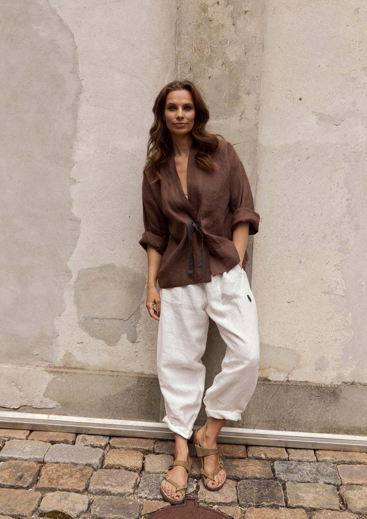 HENRIETTE STEFFENSEN COPENHAGEN BAGGY HOSEN - 82002 BUKSER IVORY 888