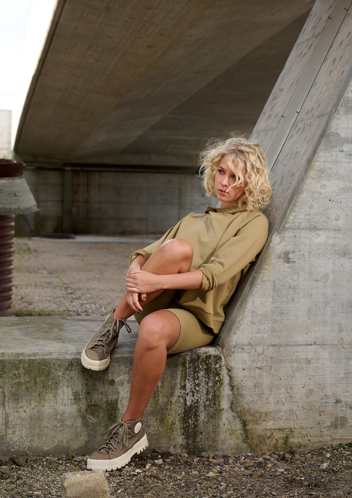 HENRIETTE STEFFENSEN COPENHAGEN BIKER SHORTS - 72306 BUKSER OLIVE 655
