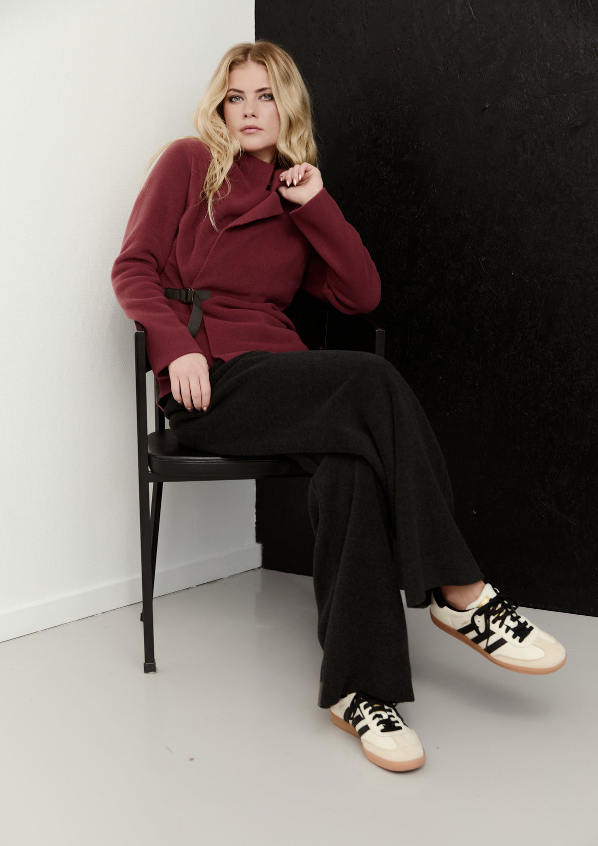 HENRIETTE STEFFENSEN COPENHAGEN BLAZER - 7149 CARDIGANS BORDEAUX 474