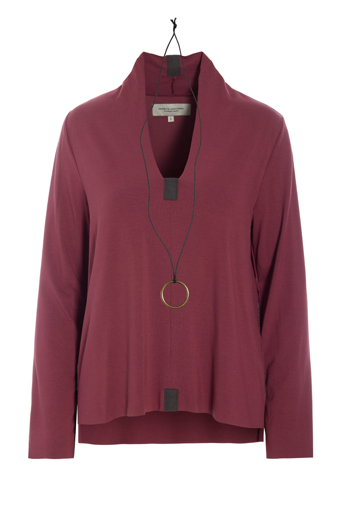 HENRIETTE STEFFENSEN COPENHAGEN BLUSE - 96106 BLUSER BORDEAUX 474