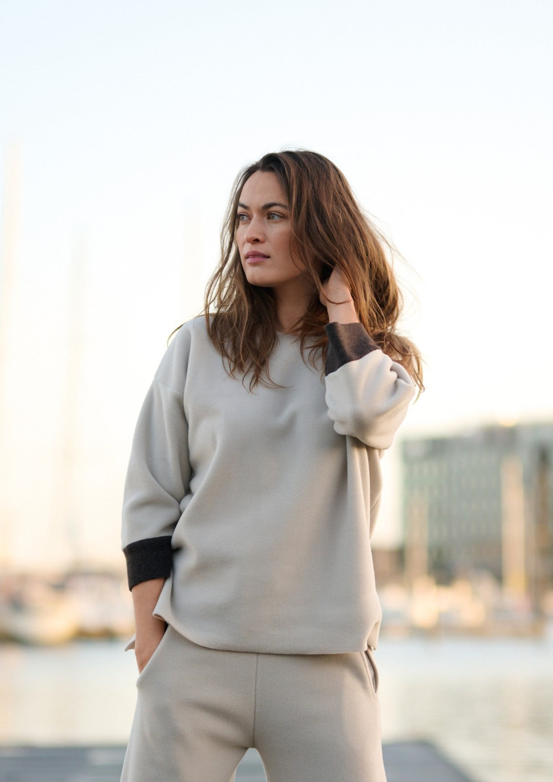 HENRIETTE STEFFENSEN COPENHAGEN BLUSE 2 FARBIGE - 1371 BLUSER KIT/CHOCOLATE 326