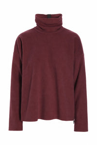 BLUSE HOHER KRAGEN - 1360 - BORDEAUX