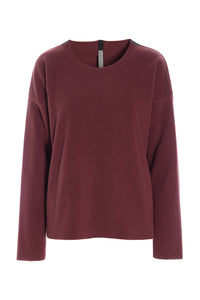 BLUSE RUNDEM AUSSCHNITT - 1359 - BORDEAUX