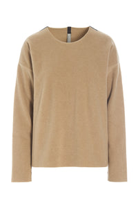 BLUSE RUNDEM AUSSCHNITT - 1359 - CAMEL