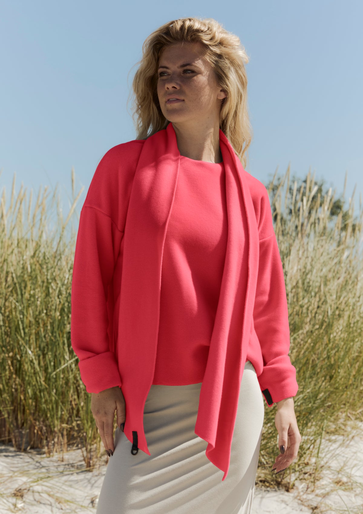 HENRIETTE STEFFENSEN COPENHAGEN BLUSE RUNDEM AUSSCHNITT - 1359 BLUSER SUNSET PINK 357