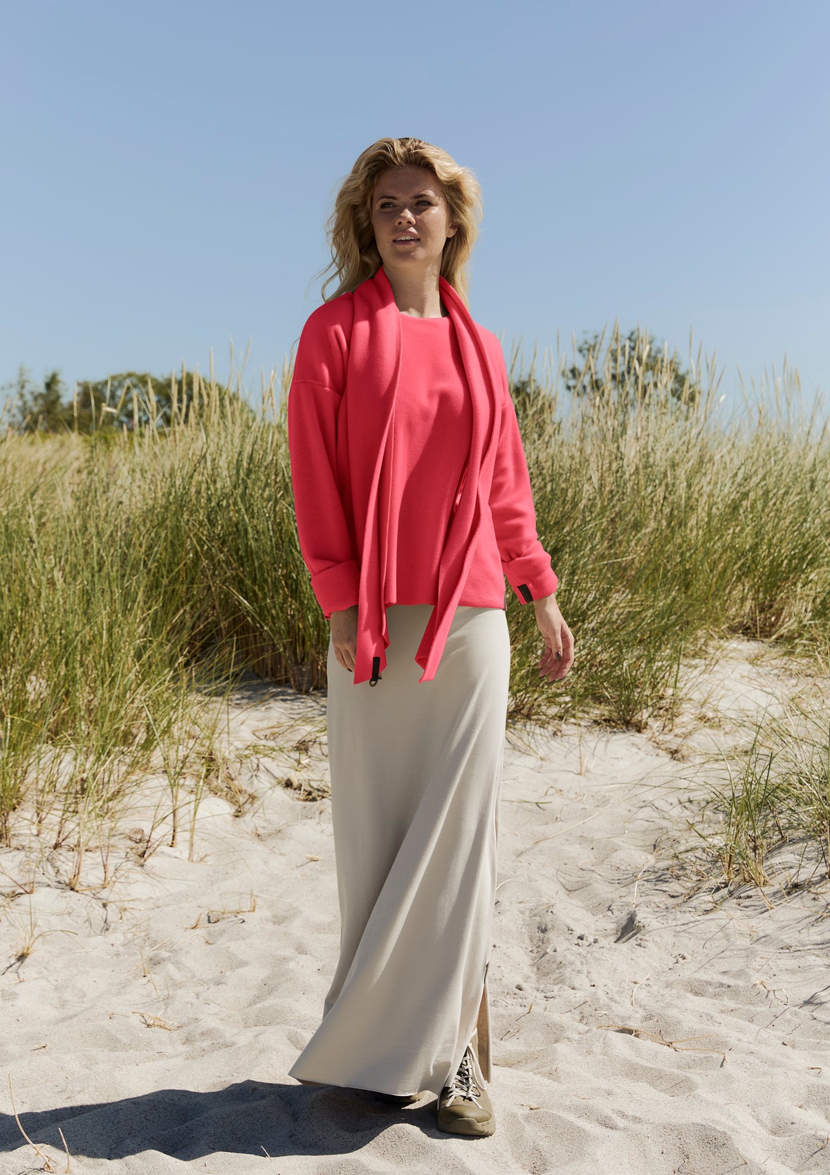HENRIETTE STEFFENSEN COPENHAGEN BLUSE RUNDEM AUSSCHNITT - 1359 BLUSER SUNSET PINK 357