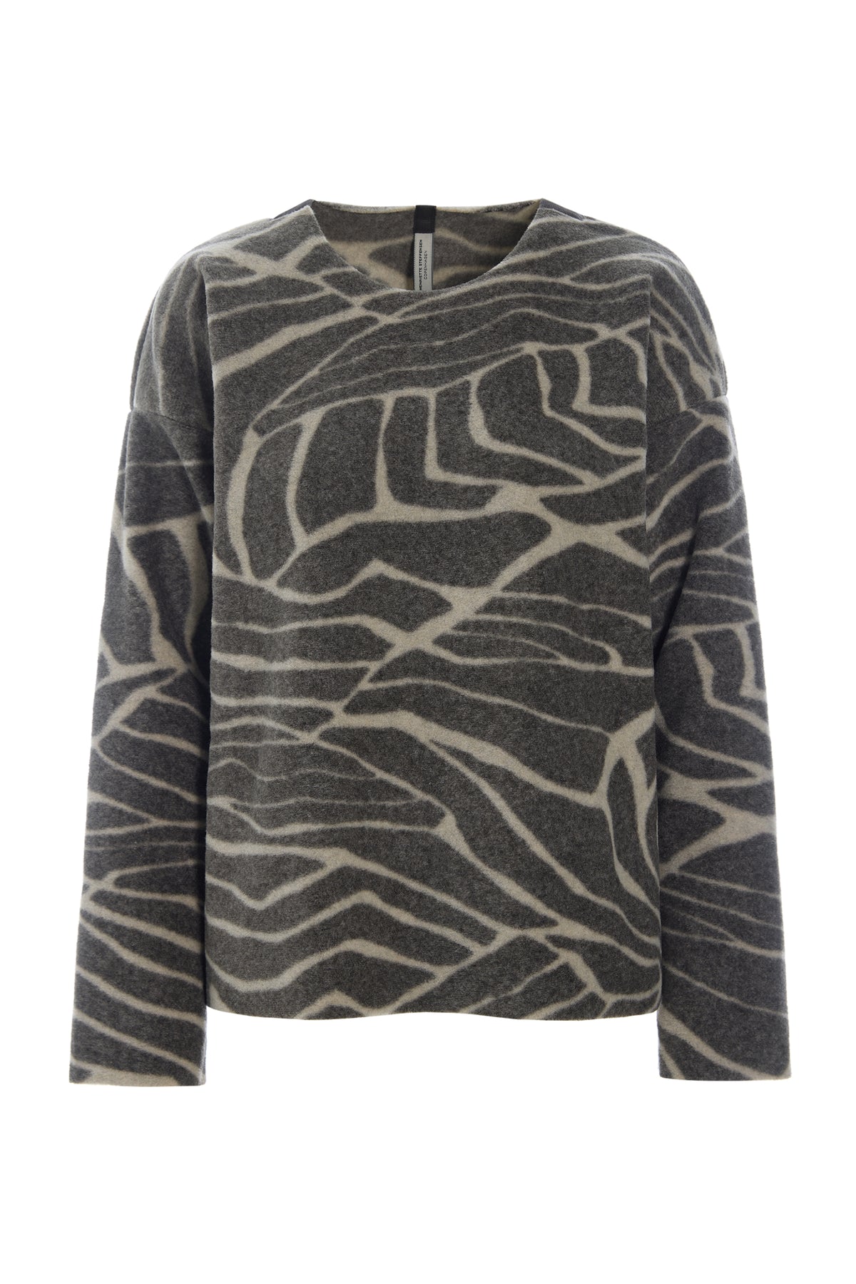 HENRIETTE STEFFENSEN COPENHAGEN BLUSE RUNDEM AUSSCHNITT - 1359P BLUSER LEAVES