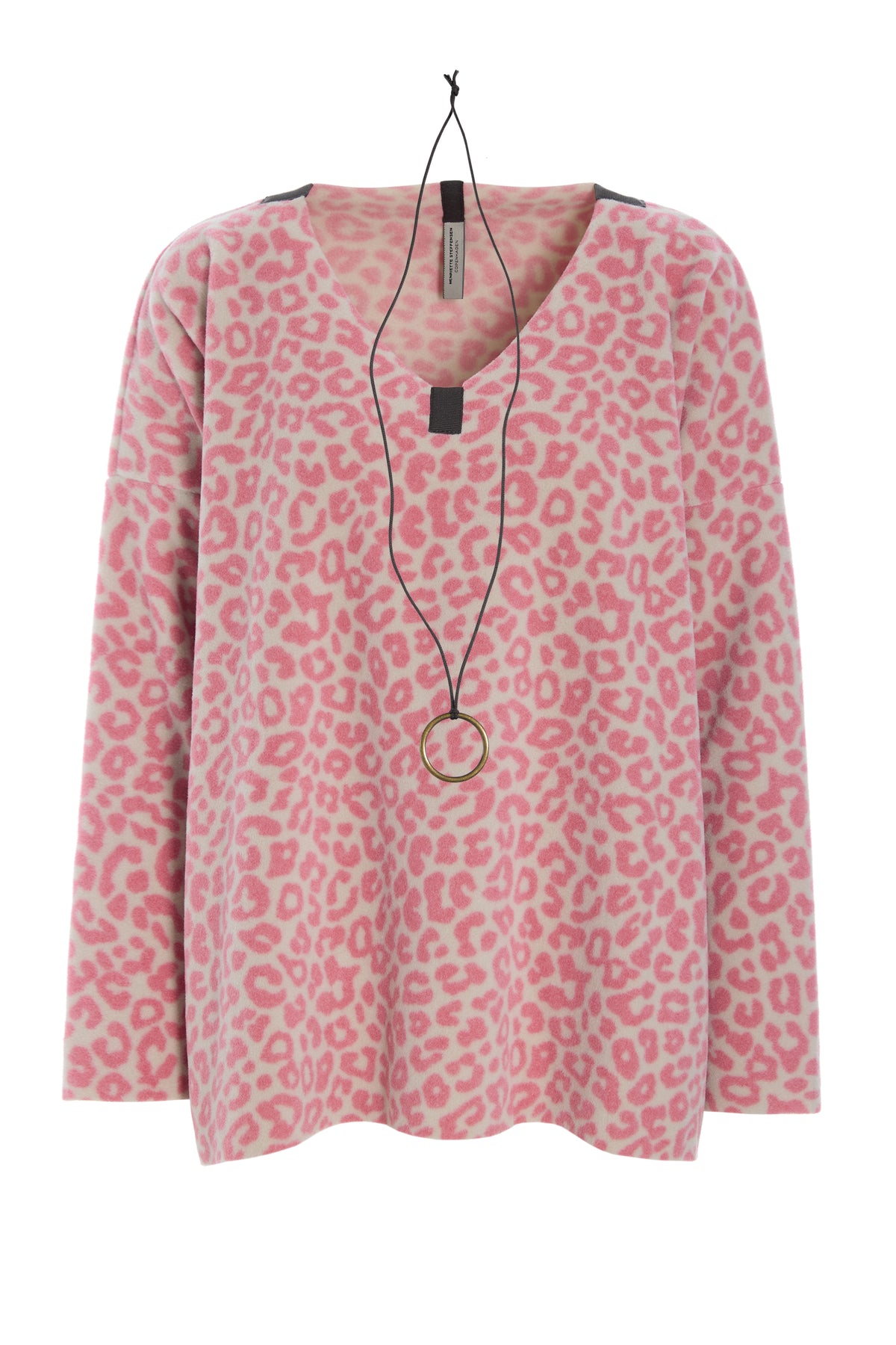 HENRIETTE STEFFENSEN COPENHAGEN BLUSE V-AUSSCHNITT - 1410P BLUSER PINK LEO 358