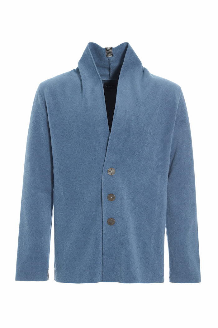 CARL BY STEFFENSEN COPENHAGEN CARDIGAN - 1034C CARDIGANS DUSTY BLUE 794