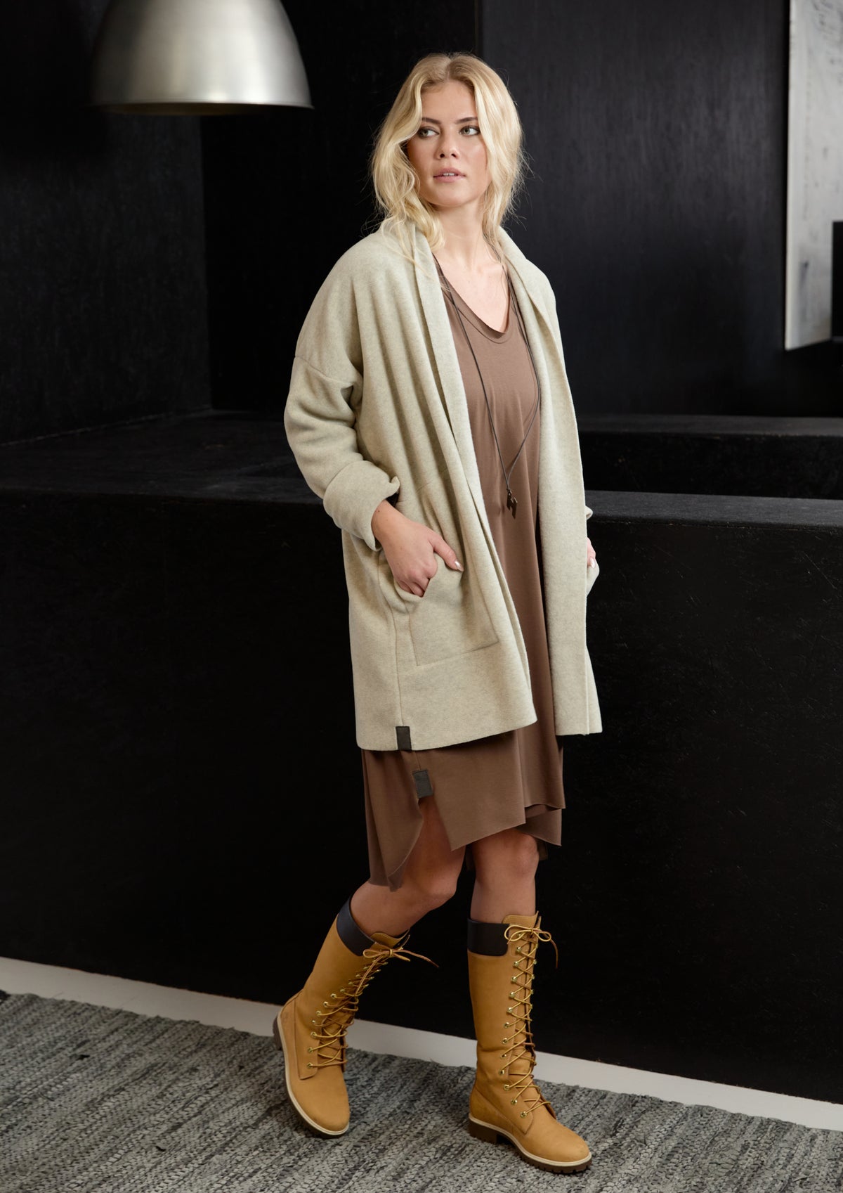 HENRIETTE STEFFENSEN COPENHAGEN CARDIGAN - 7173 CARDIGANS SAND 805
