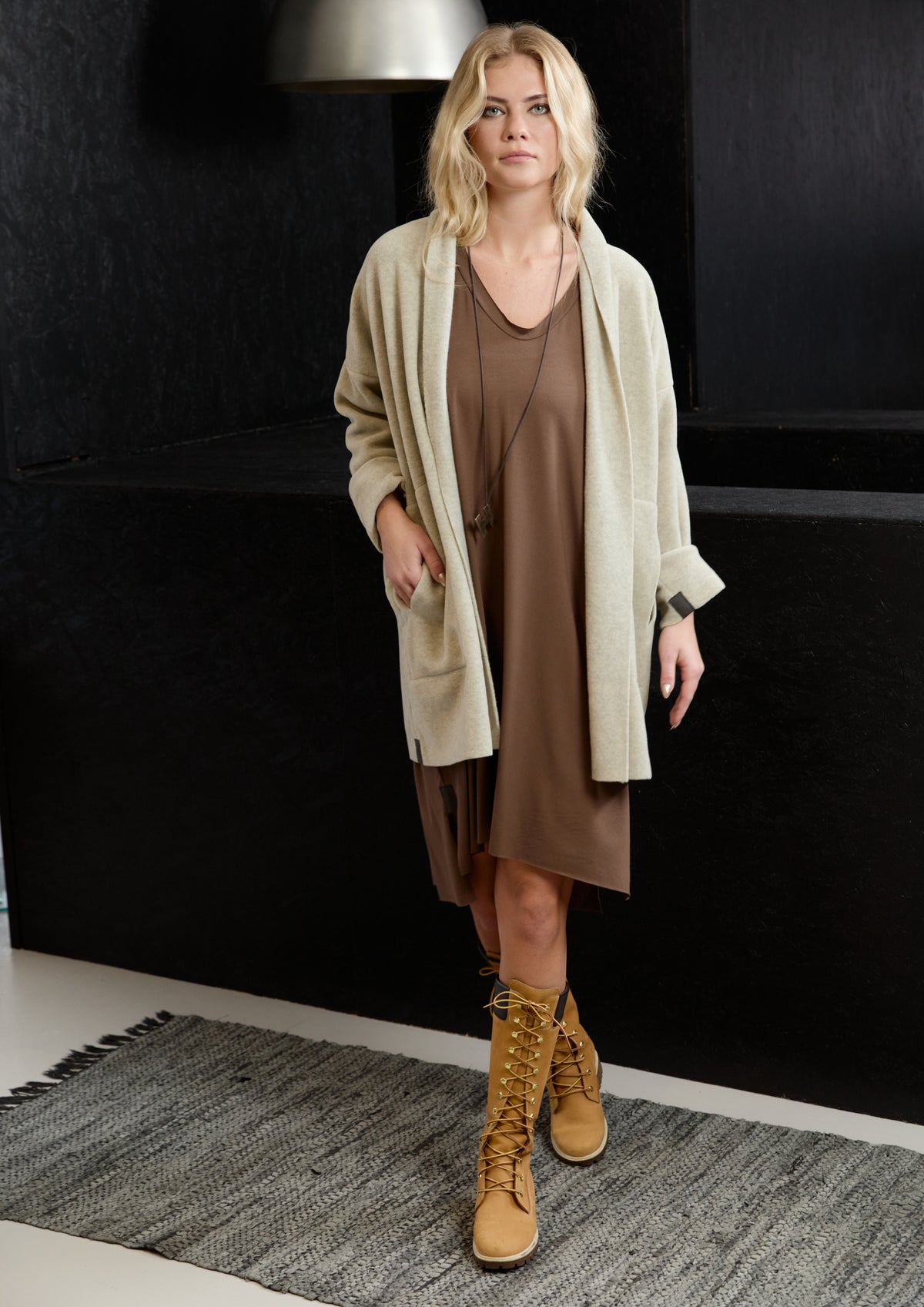 HENRIETTE STEFFENSEN COPENHAGEN CARDIGAN - 7173 CARDIGANS SAND 805