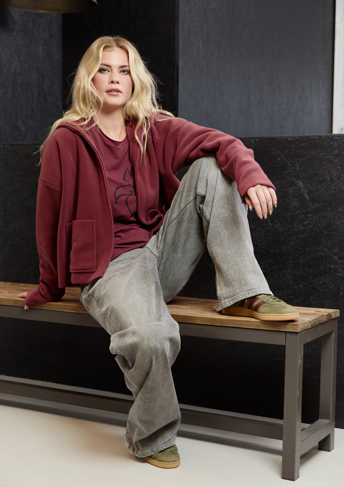 HENRIETTE STEFFENSEN COPENHAGEN CARDIGAN - 7176 CARDIGANS BORDEAUX 474