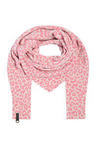 DREIECKIGER SCHAL - 4051P - PINK LEO