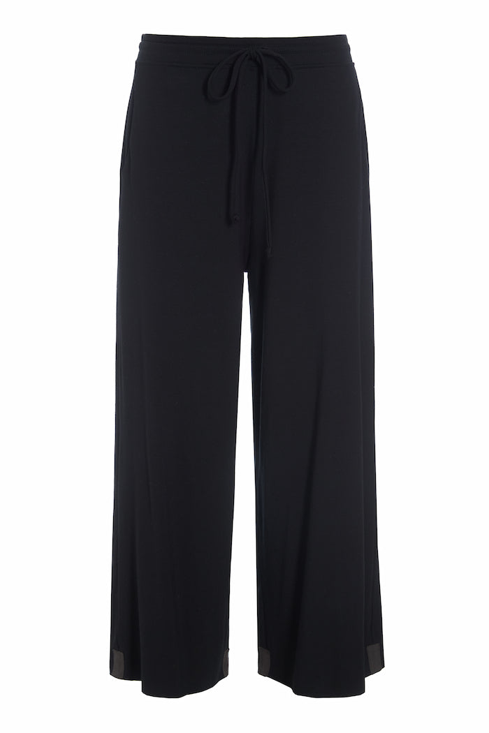 HENRIETTE STEFFENSEN COPENHAGEN FLARE HOSEN 3/4 - 99015 BUKSER BLACK 900