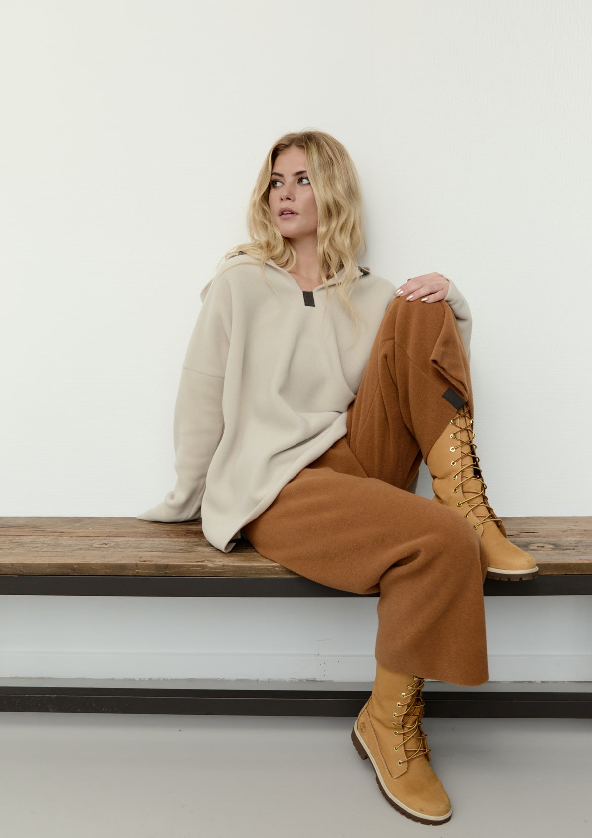 HENRIETTE STEFFENSEN COPENHAGEN FLARE HOSEN 3/4 LÄNGE - 2115 BUKSER RUST 706