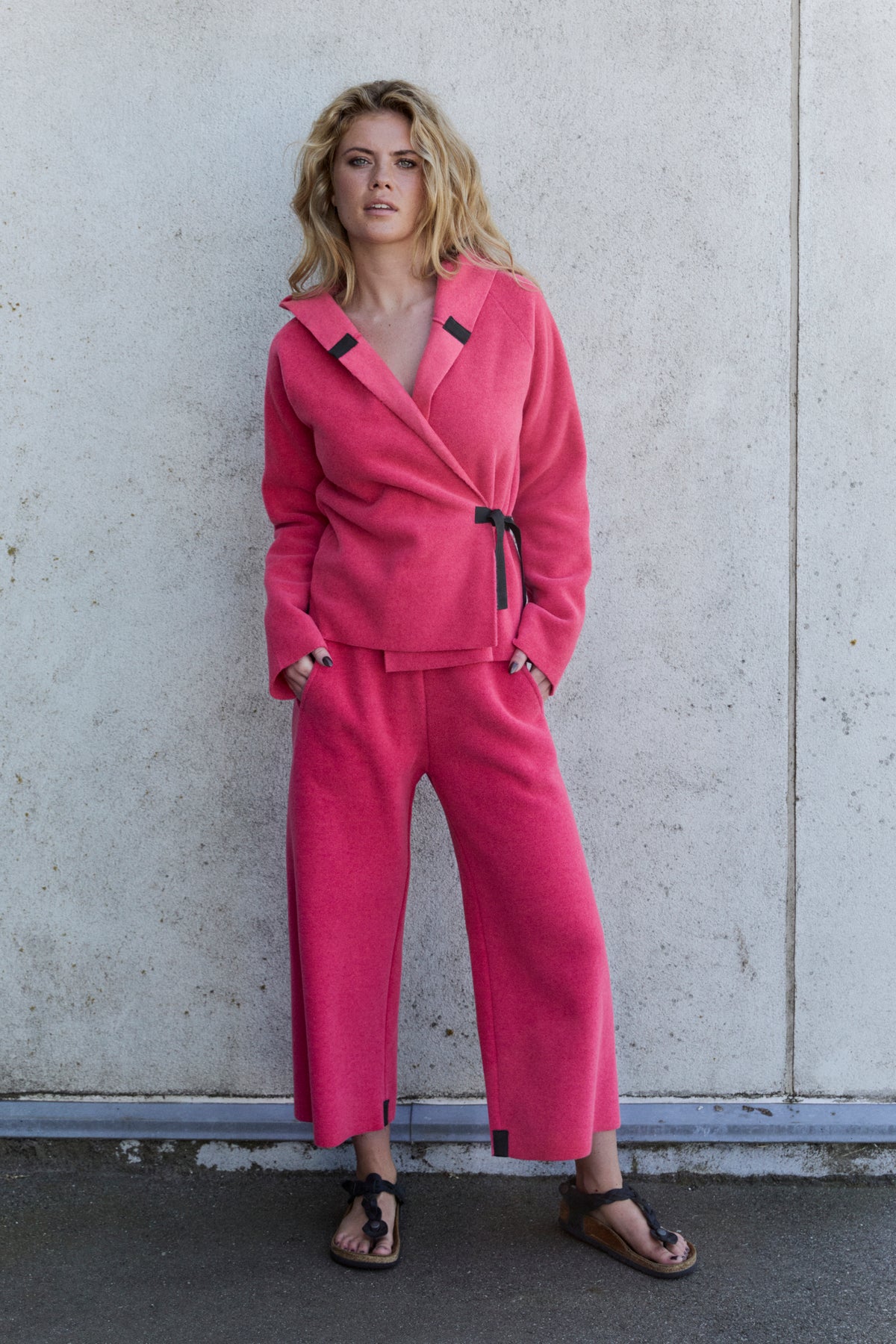 HENRIETTE STEFFENSEN COPENHAGEN FLARE HOSEN 3/4 LÄNGE - 2115 BUKSER SUNSET PINK 357