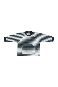 FLEECE BLOUSE POCKET BABY - 109 - STRIPES B&W