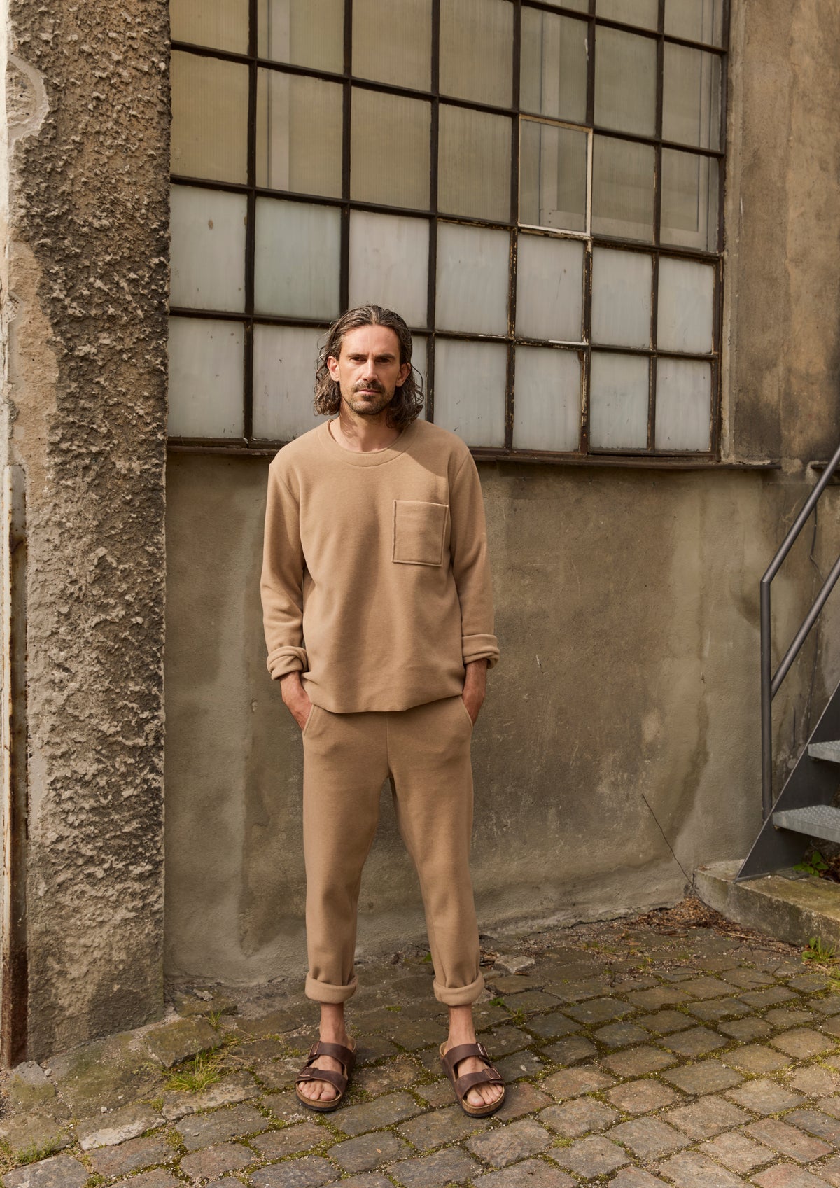 CARL BY STEFFENSEN COPENHAGEN FLEECE HOSEN - 1051C BUKSER CAMEL 815