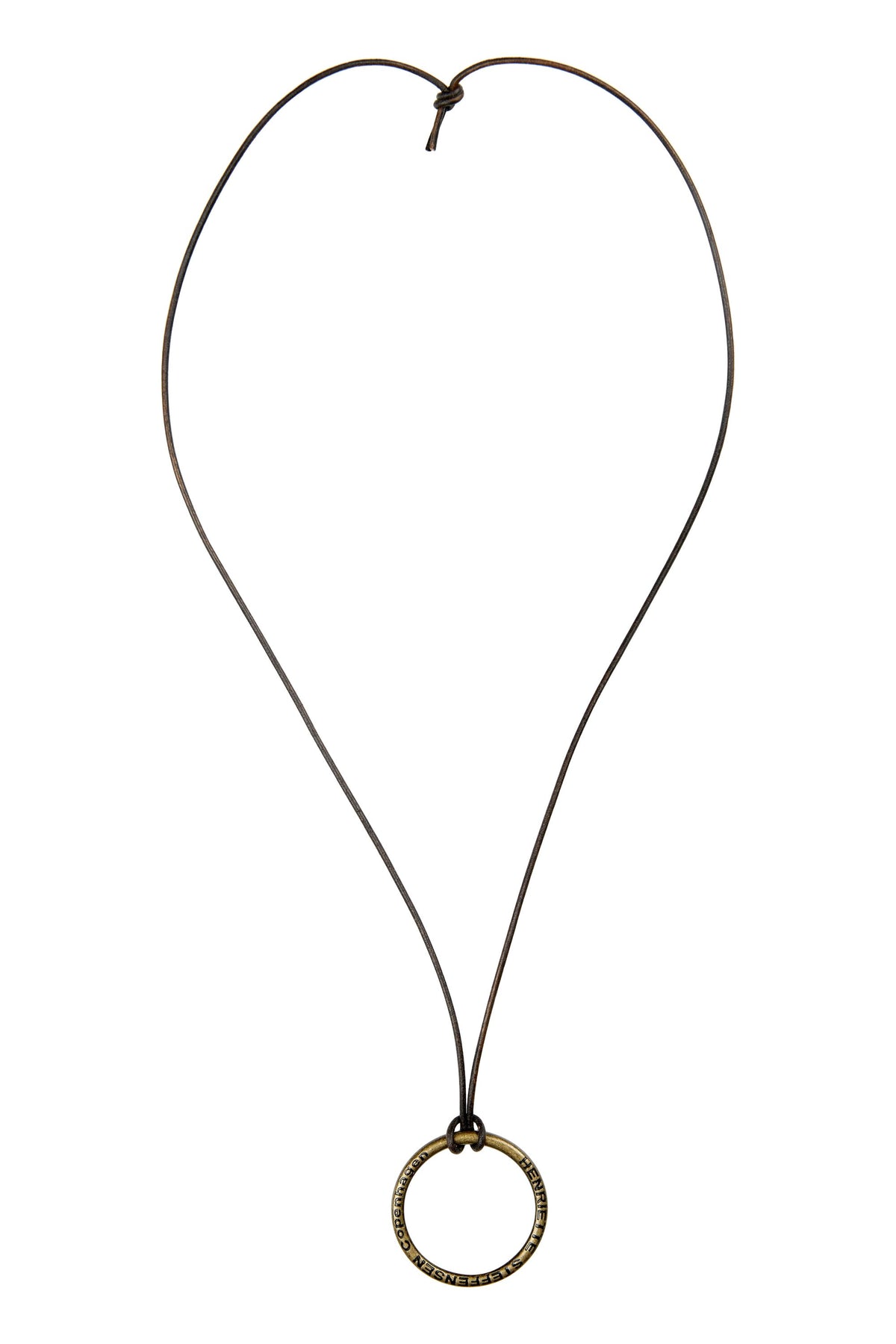 HENRIETTE STEFFENSEN COPENHAGEN HALSKETTE SIGNATURE RING - 4091 SMYKKE BROWN 300
