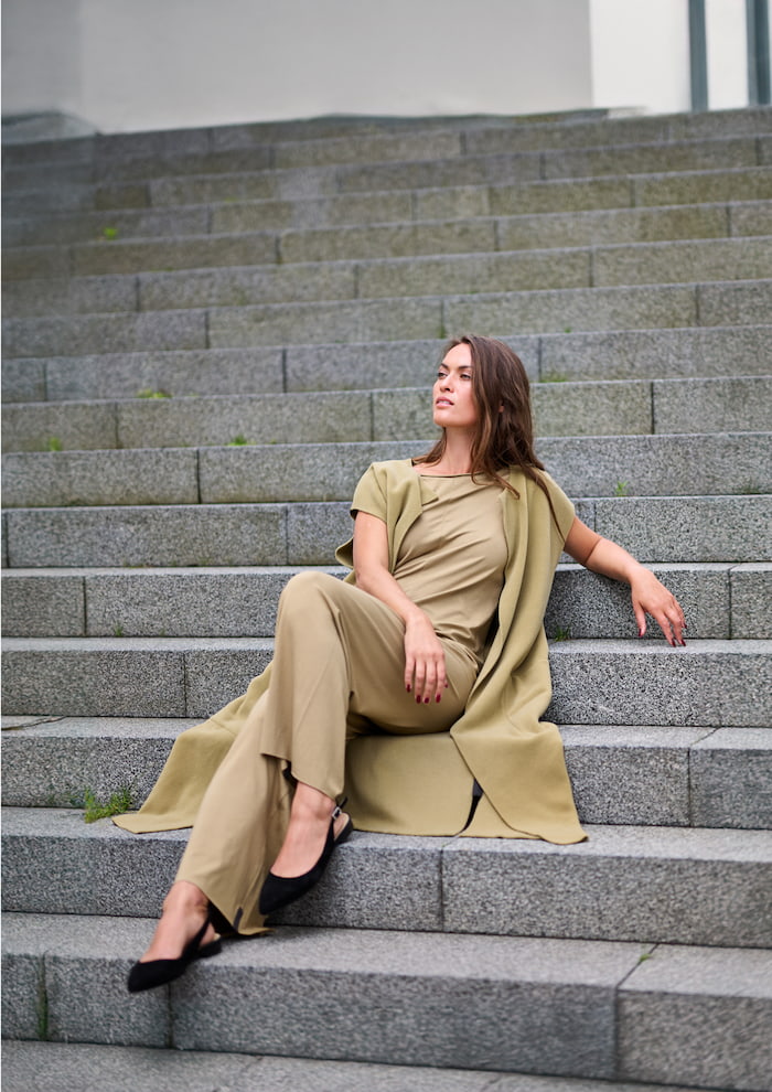 HENRIETTE STEFFENSEN COPENHAGEN HOSENANZUG - 99020 BUKSER OLIVE 655
