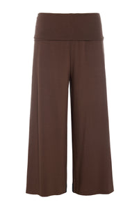 HOSE MIT FALTEN AN DER TAILLE - 99017 - CHOCOLATE