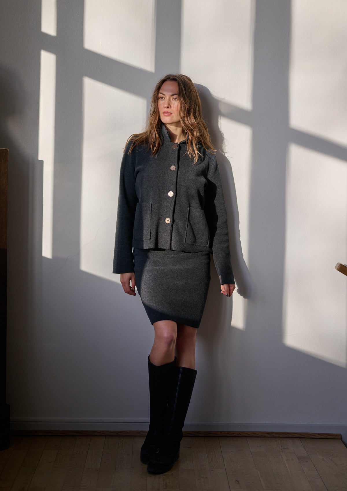 HENRIETTE STEFFENSEN COPENHAGEN JACKE - 7164 CARDIGANS SOFT BLACK 914