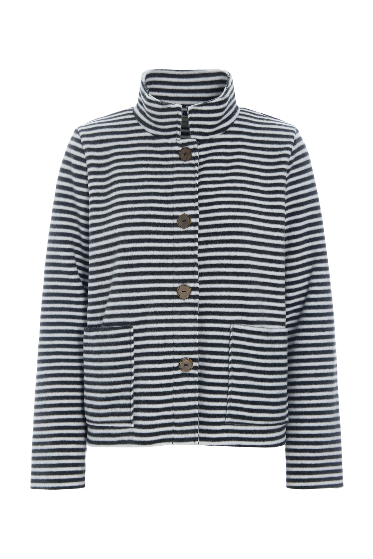 HENRIETTE STEFFENSEN COPENHAGEN JACKE - 7164 CARDIGANS STRIPES B&W 673