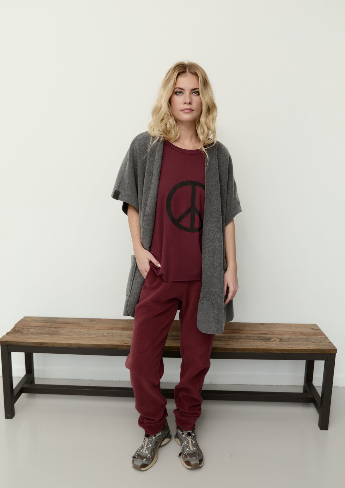 HENRIETTE STEFFENSEN COPENHAGEN JOGGINGHOSE - 2110 BUKSER BORDEAUX 474