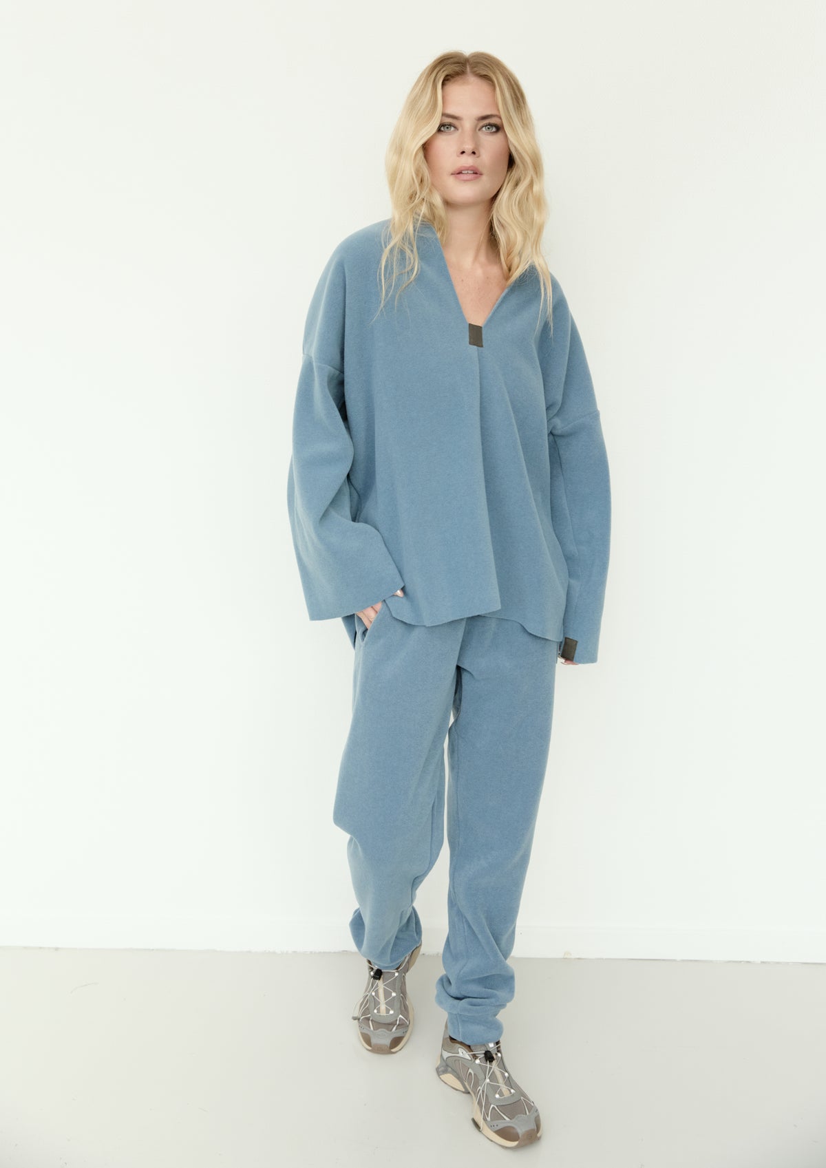 HENRIETTE STEFFENSEN COPENHAGEN JOGGINGHOSE - 2110 BUKSER DUSTY BLUE 794