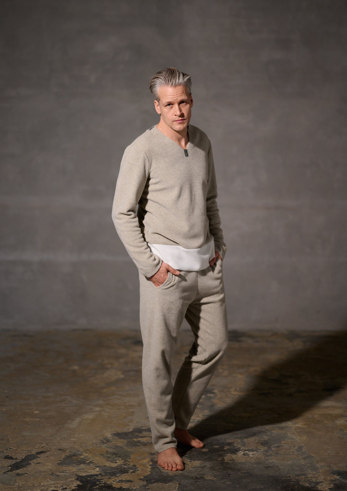 CARL BY STEFFENSEN COPENHAGEN JOGGINGHOSE HERREN - 1017C BUKSER SAND 805