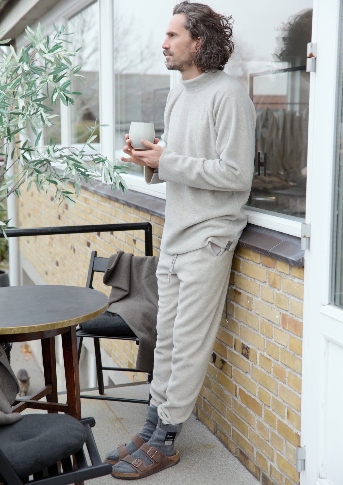 CARL BY STEFFENSEN COPENHAGEN JOGGINGHOSE HERREN - 1017C BUKSER SAND 805