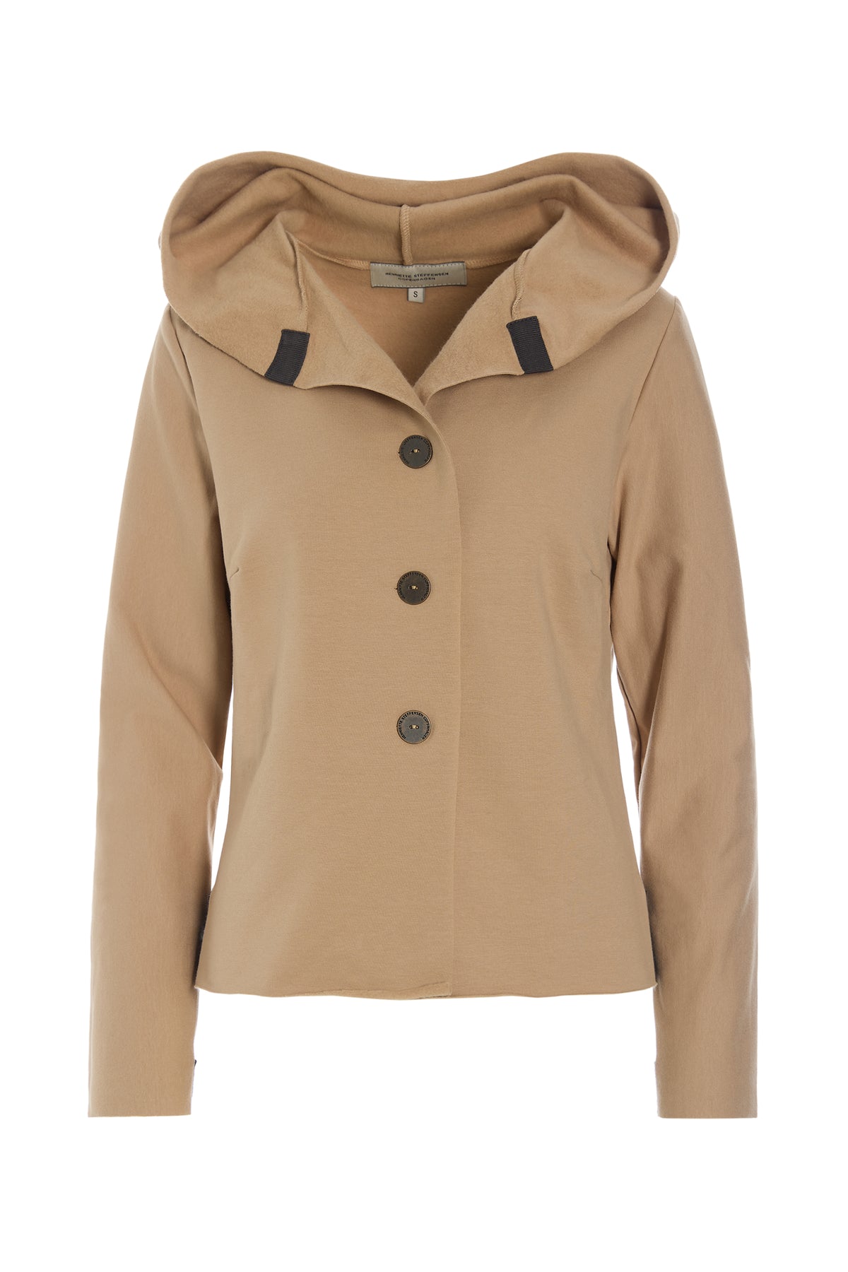 HENRIETTE STEFFENSEN COPENHAGEN KAPUZENBLUSE - 71021 BLUSER CAMEL 815
