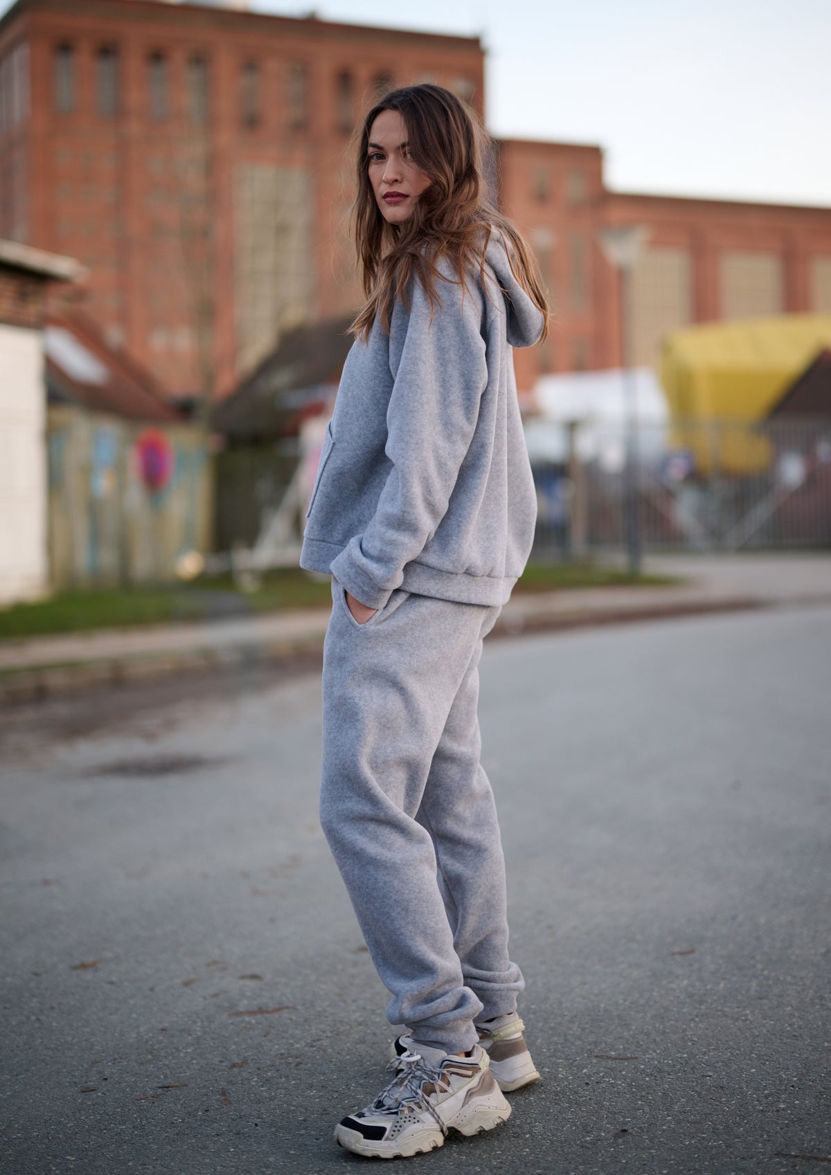 HENRIETTE STEFFENSEN COPENHAGEN KAPUZENPULLI - 1383 HOODIES LIGHT GREY 876