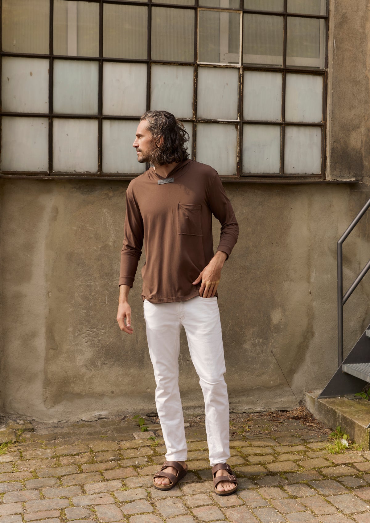 CARL BY STEFFENSEN COPENHAGEN KAPUZENPULLOVER - 1054C HOODIES CHOCOLATE 844