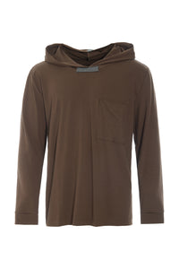 KAPUZENPULLOVER - 1054C - CHOCOLATE