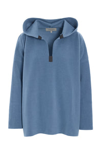 KAPUZENPULLOVER - 1413 - DUSTY BLUE