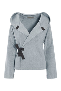 KLASSISCHE FLEECE WICKEL CARDIGAN - 1009 - LIGHT GREY