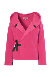 KLASSISCHE FLEECE WICKEL CARDIGAN - 1009 - SUNSET PINK