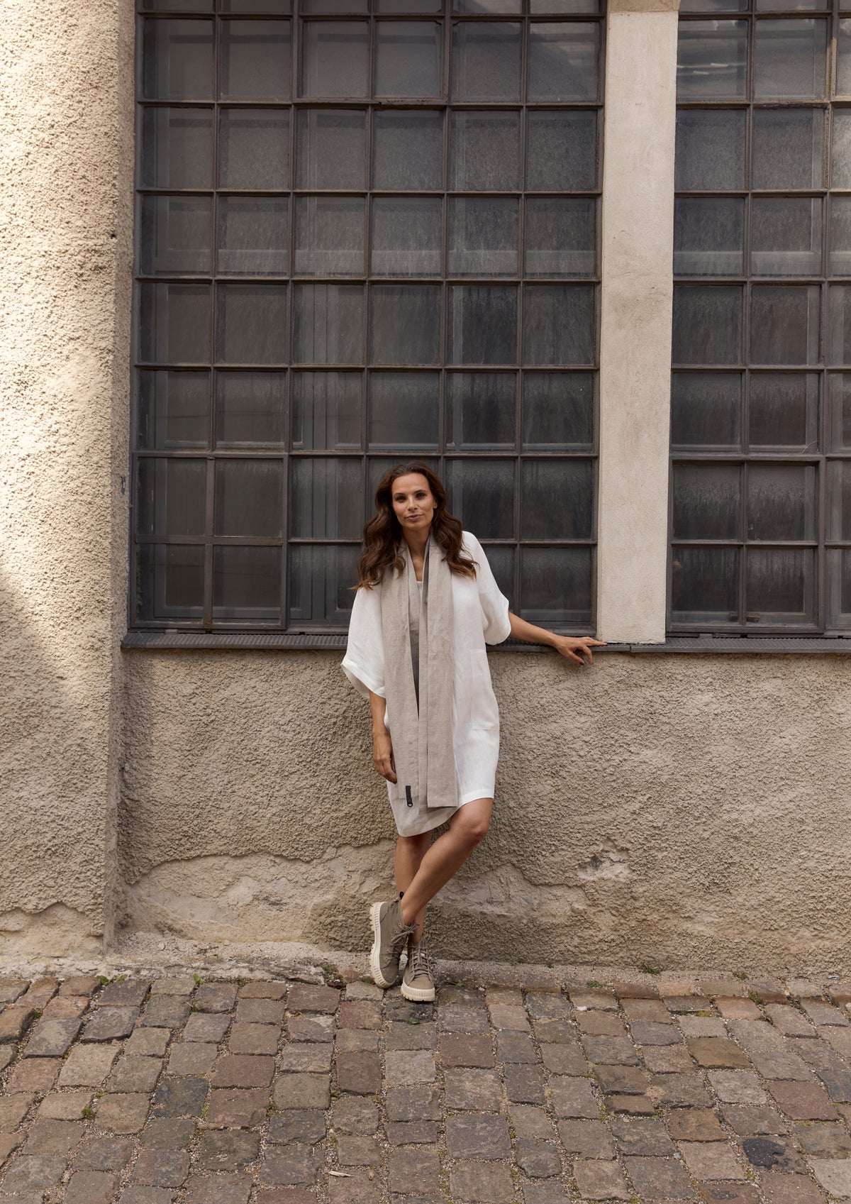 HENRIETTE STEFFENSEN COPENHAGEN KLEID - 83005 KJOLER IVORY 888